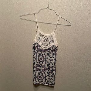 Crocheted tank top